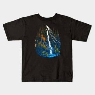 Pacific North West: Waterfall Kids T-Shirt